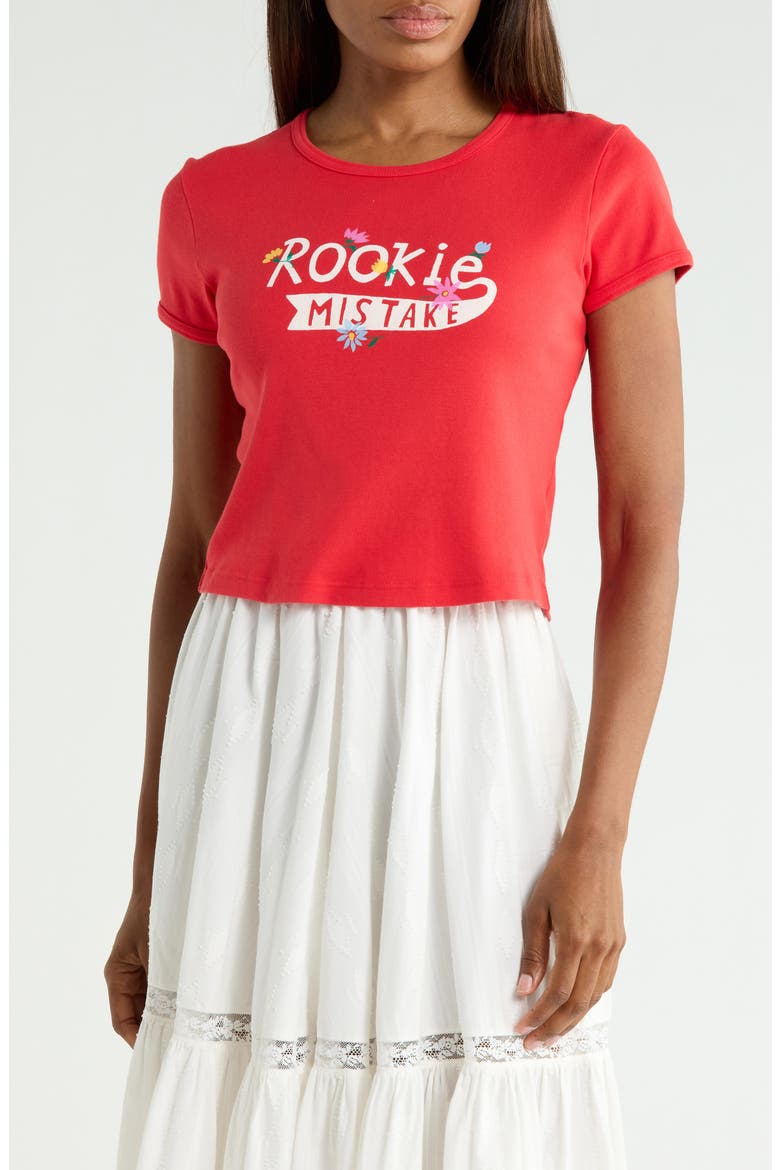 The Itty Bitty Cotton Graphic Baby Tee, Main, color, ROOKIE MISTAKE