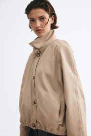 H&M Oversized Funnel-Collar Jacket