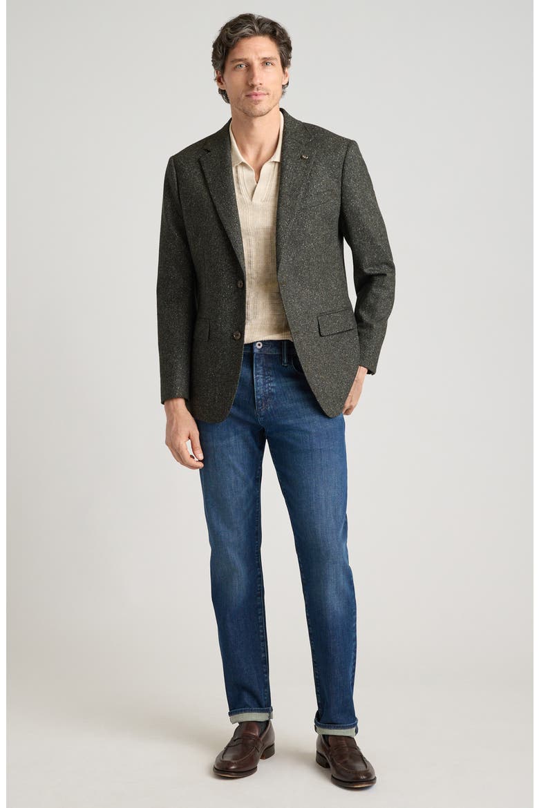 Jetsetter City Tweed Blazer, Alternate, color, OLIVE GREEN
