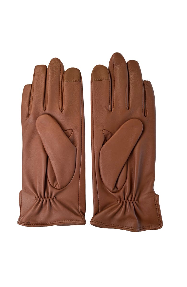 Lauren Ralph Lauren Leather 2-Button Touch Glove, Alternate, color, Cuoio