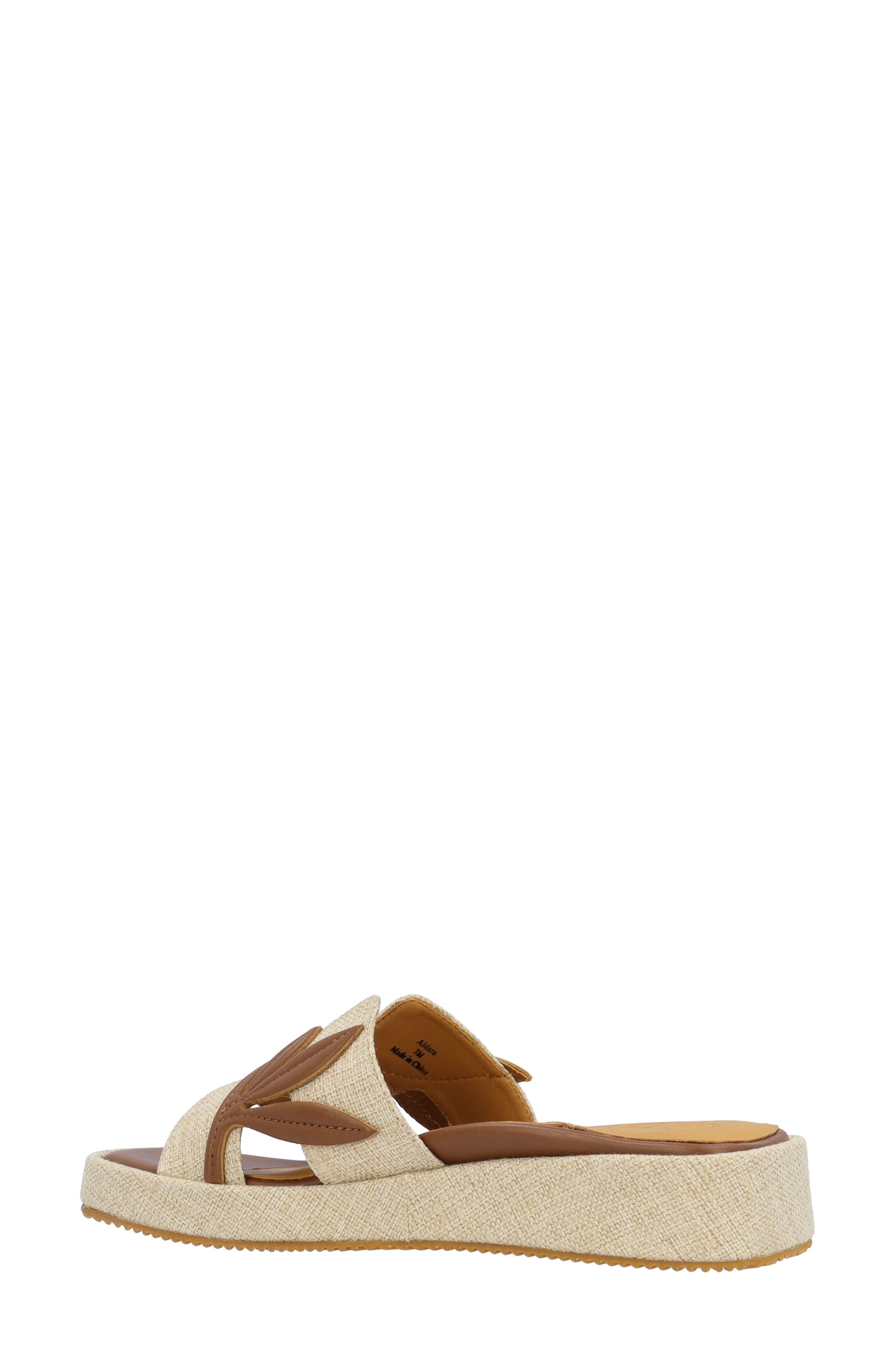 L'Amour des Pieds Aldara Slide Sandal, Alternate, color, Natural