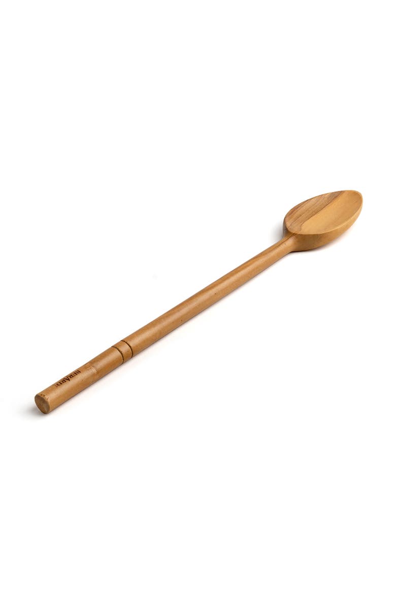 Handcrafted Olive Wood 14 Inch Cooks Spoon, Main, color, Brown