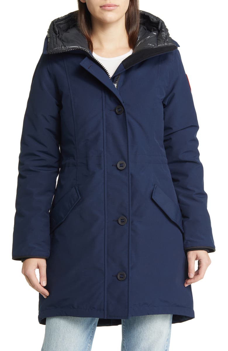 Canada Goose Women's Rossclair Water Resistant 625 Fill Power Down Parka, Alternate, color, Atlantic Nvy-Bleu Mar Atlan