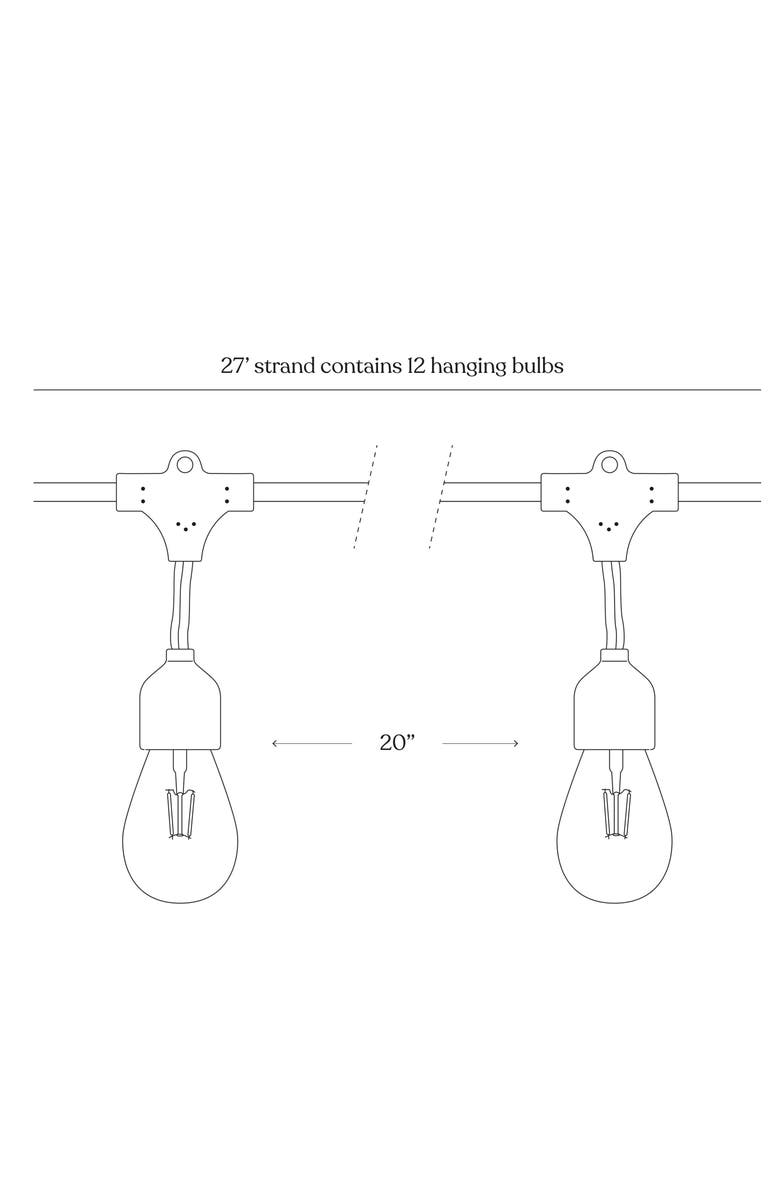 Brightech Ambience Solar LED Hanging String Lights, Alternate, color,