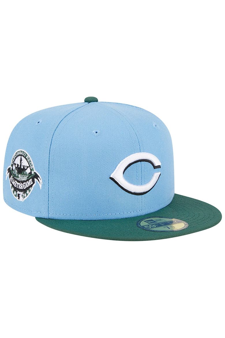 Men's New Era  Sky Blue/Cilantro Cincinnati Reds 1988 MLB All-Star Game 59FIFTY Fitted Hat, Main, color, Light Blue