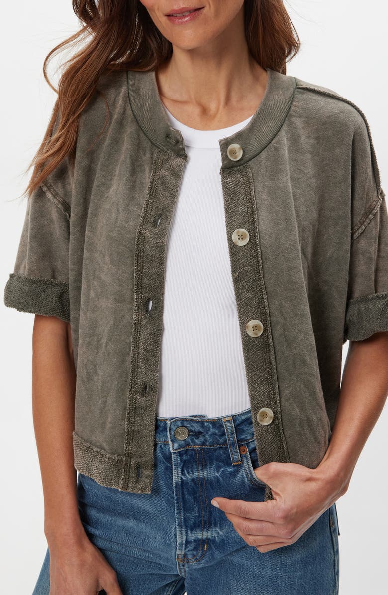 Michael Stars Marlow Wide Sleeve Cardigan, Alternate, color, Dark Caper