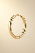 Forever & Always 14K Gold Hoop Elegant Single Earring