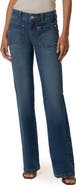 KUT from the Kloth Natalie Patch Pocket Mid Rise Flare Jeans