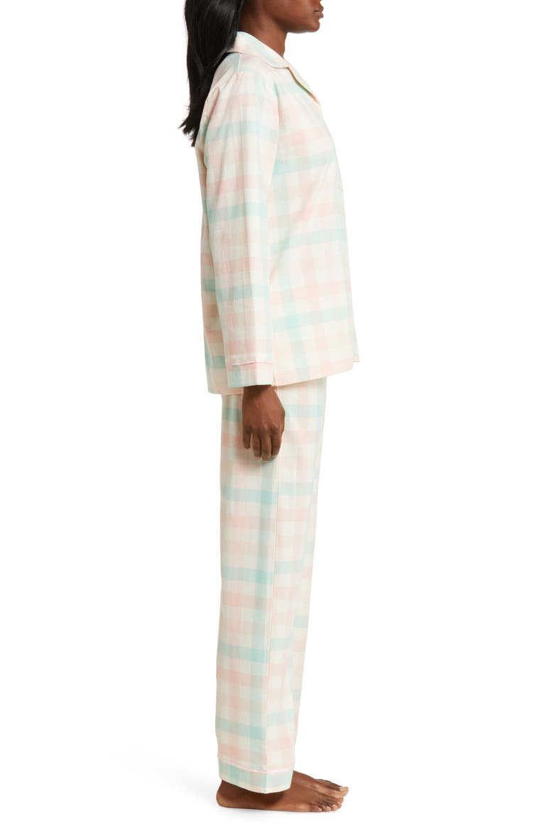 Check Cotton Pajamas, Alternate, color, ENGLISH ROSE