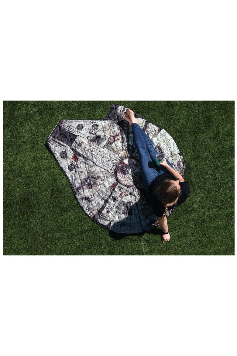 Star Wars Millennium Falcon Blanket in a Bag, Alternate, color, BROWN