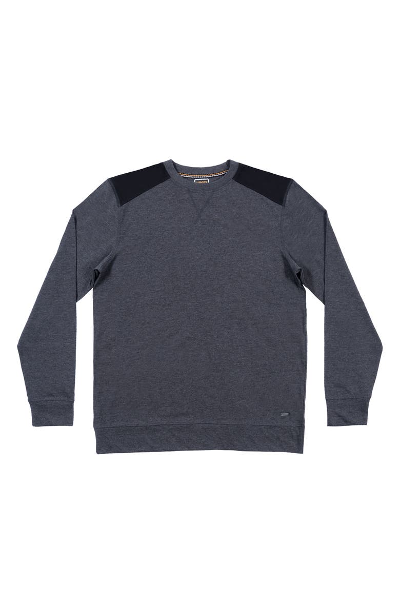BURNSIDE Heathered Long Sleeve T-Shirt, Main, color, Grey/ Black