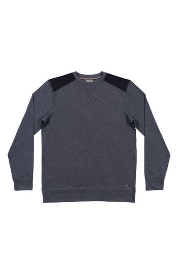 Burnside Heathered Long Sleeve T-shirt In Gray