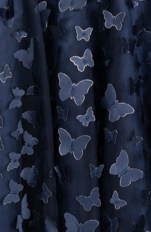 Rare Editions Kids' 3-d Butterfly Dress In Blue