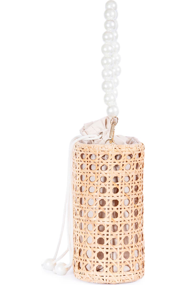 Jelavu Amalfi Wood Bead Handle Cane Satchel Bag, Alternate, color,