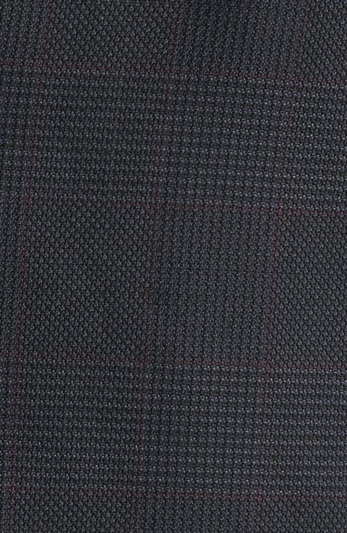 Open Edit Plaid Slim Fit Stretch Wool Blend Sport Coat In Grey Dark Glen Plaid