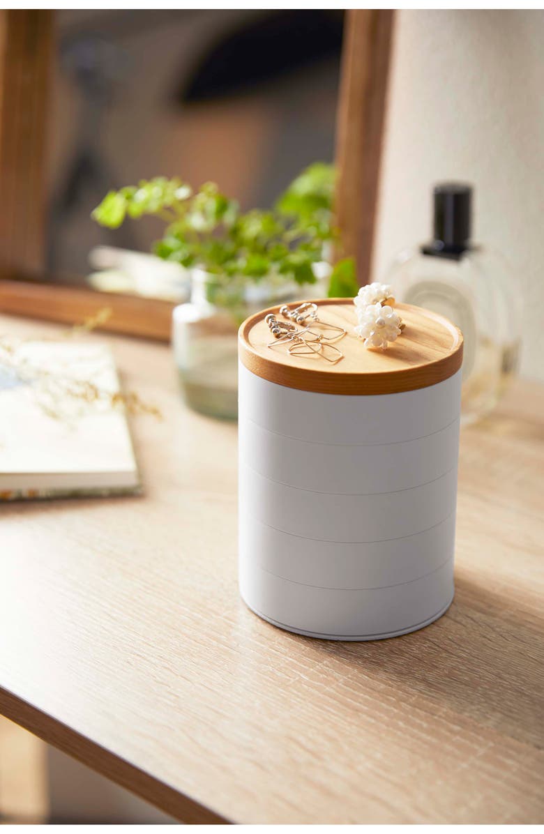 Yamazaki Stacked Jewelry Organizer, Alternate, color, White