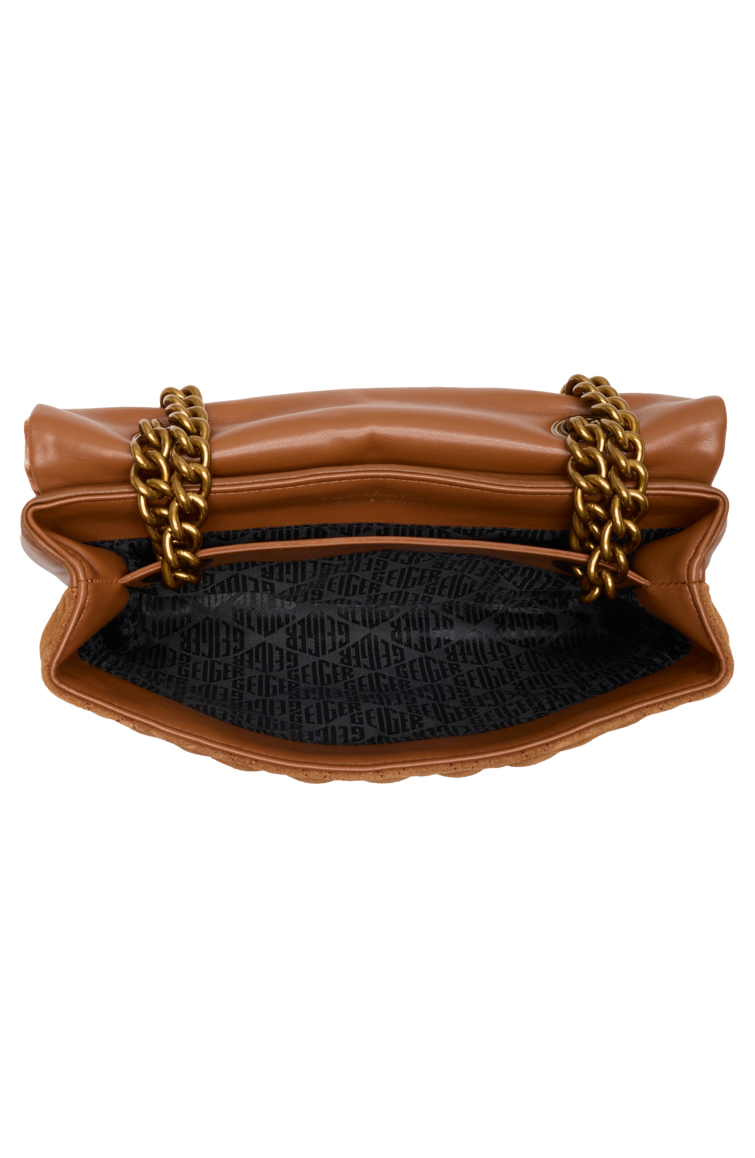 Kurt Geiger London Brixton Genuine Calf Hair Shoulder Bag, Alternate, color, Open Brown