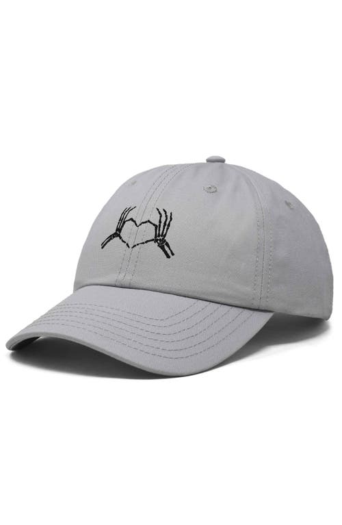 DALIX DALIX SKELETON HEART EMBROIDERED DAD HAT