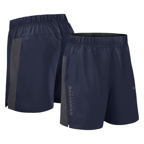 Men's Nike College Navy Seattle Seahawks Woven Victory Performance Shorts