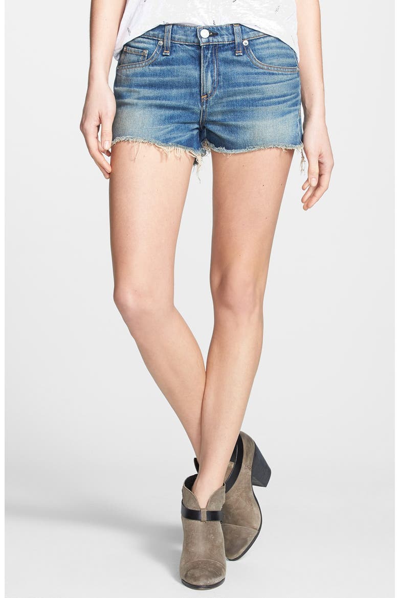 Cutoff Denim Shorts, Main, color, OBISPO