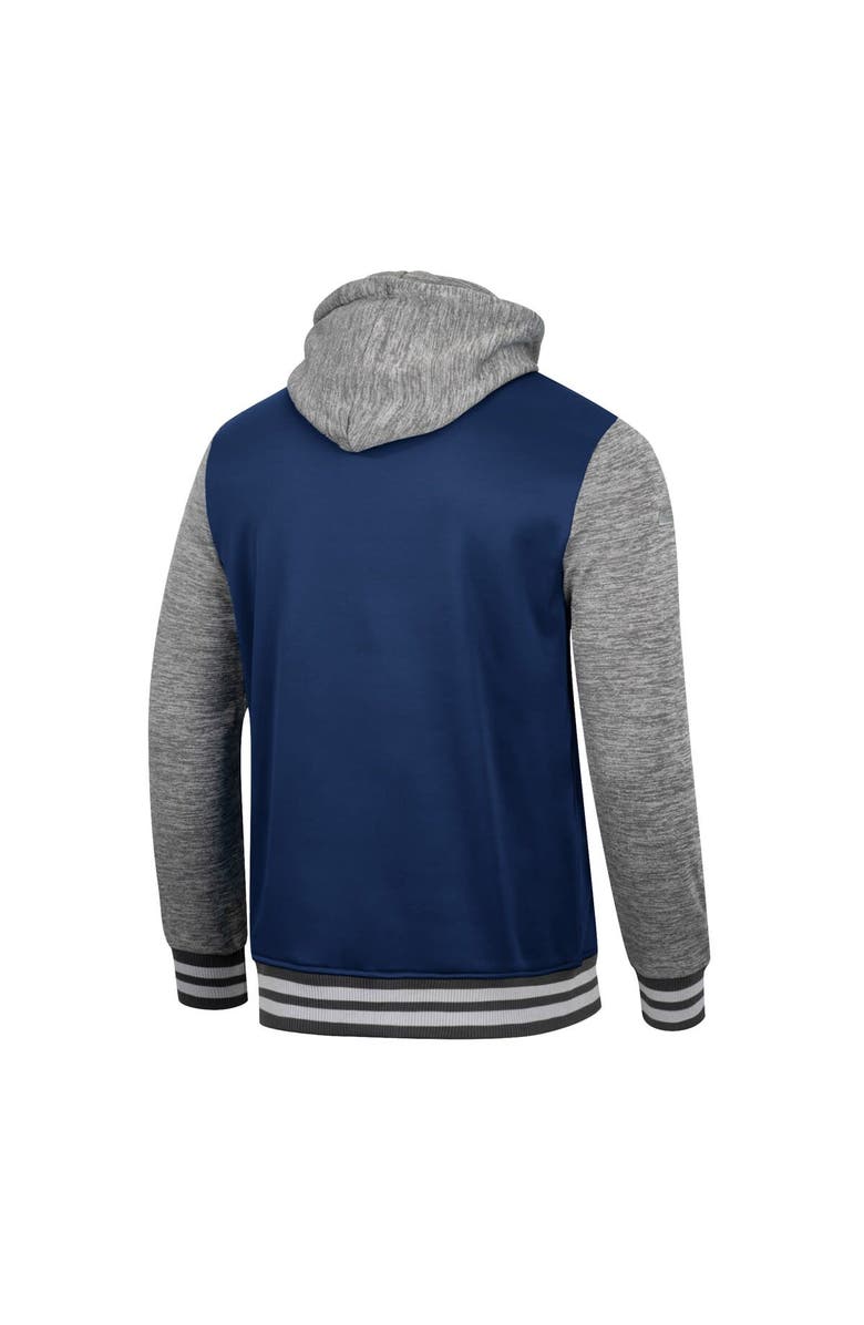 COLOSSEUM Men's Colosseum Navy Ole Miss Rebels Robinson Hoodie Full-Snap Jacket, Alternate, color, 