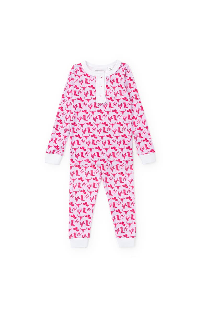 Lila and Hayes Alden Girls' Pajama Pant Set, Main, color, Wild West Pink