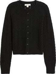 売れ筋商品|||ベルディーニ ニット&セーター アウター レディース Plus Size Black Label Pointelle and Grommet Open Cardigan Sweater Ivory Multi Belldini Plus Size Black Label Pointelle and Grommet Open