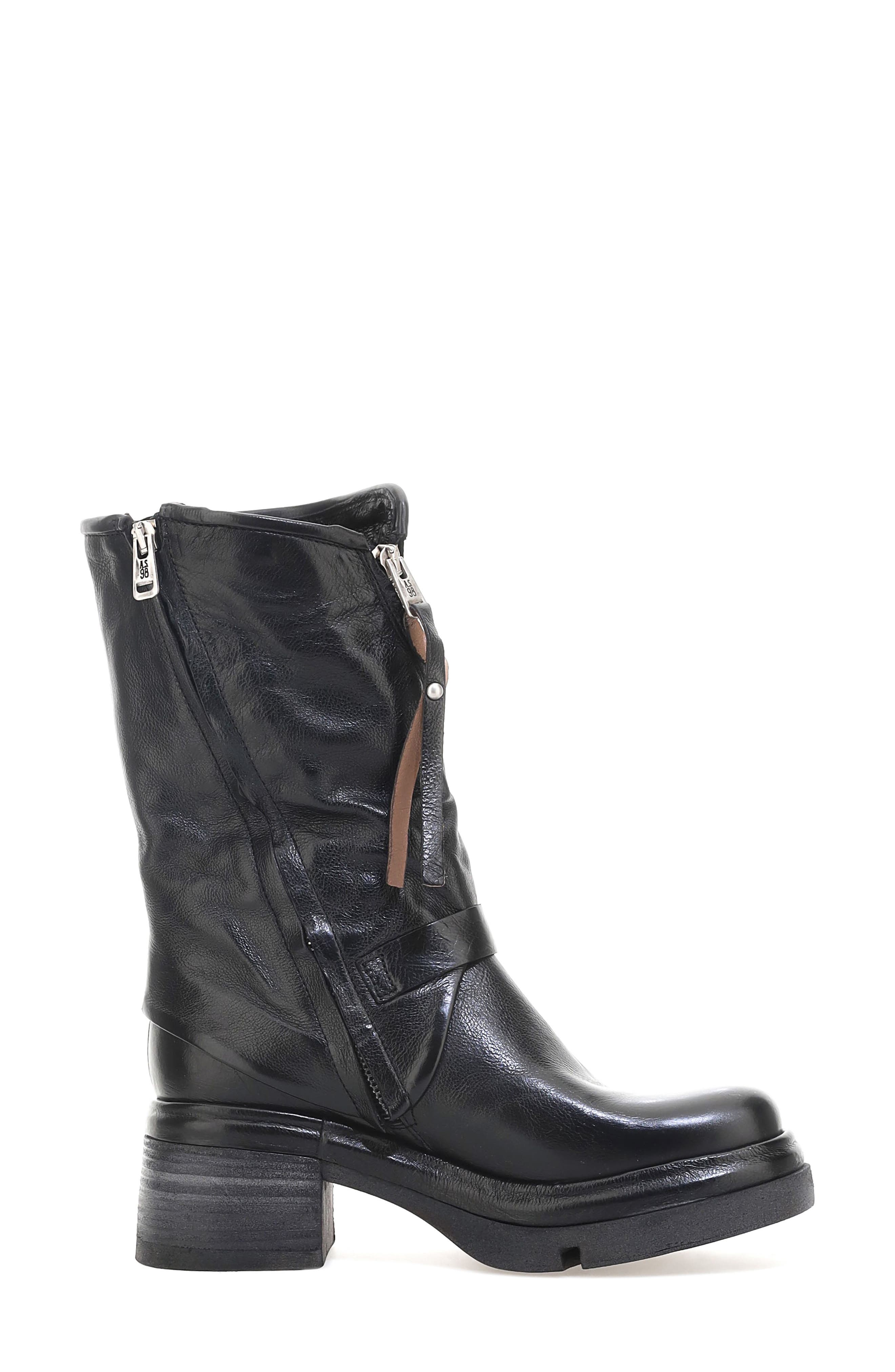 A.S.98 Emory Lug Sole Boot, Alternate, color, Black