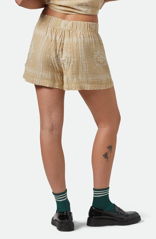 Brixton Wandering Print Cotton Shorts In Multi
