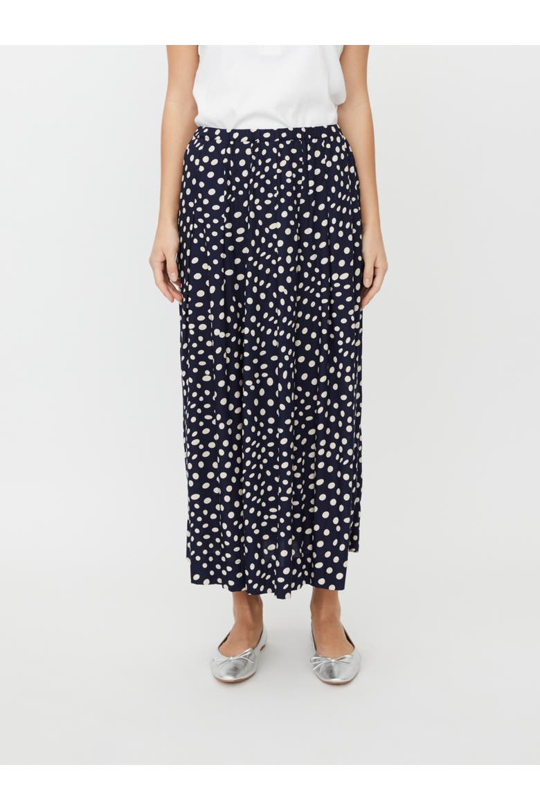 MaSiffan Polka Dot Skirt, Main, color, Navy Blazer