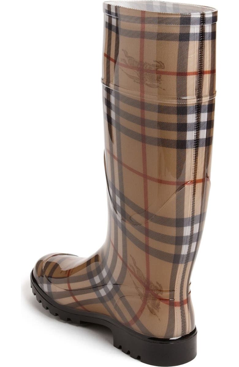Burberry Tall Rain Boot, Alternate, color,