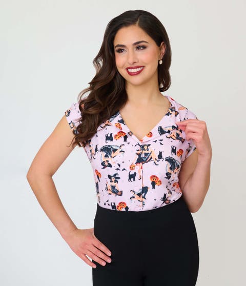 1960s Twill Sleeveless Blouse