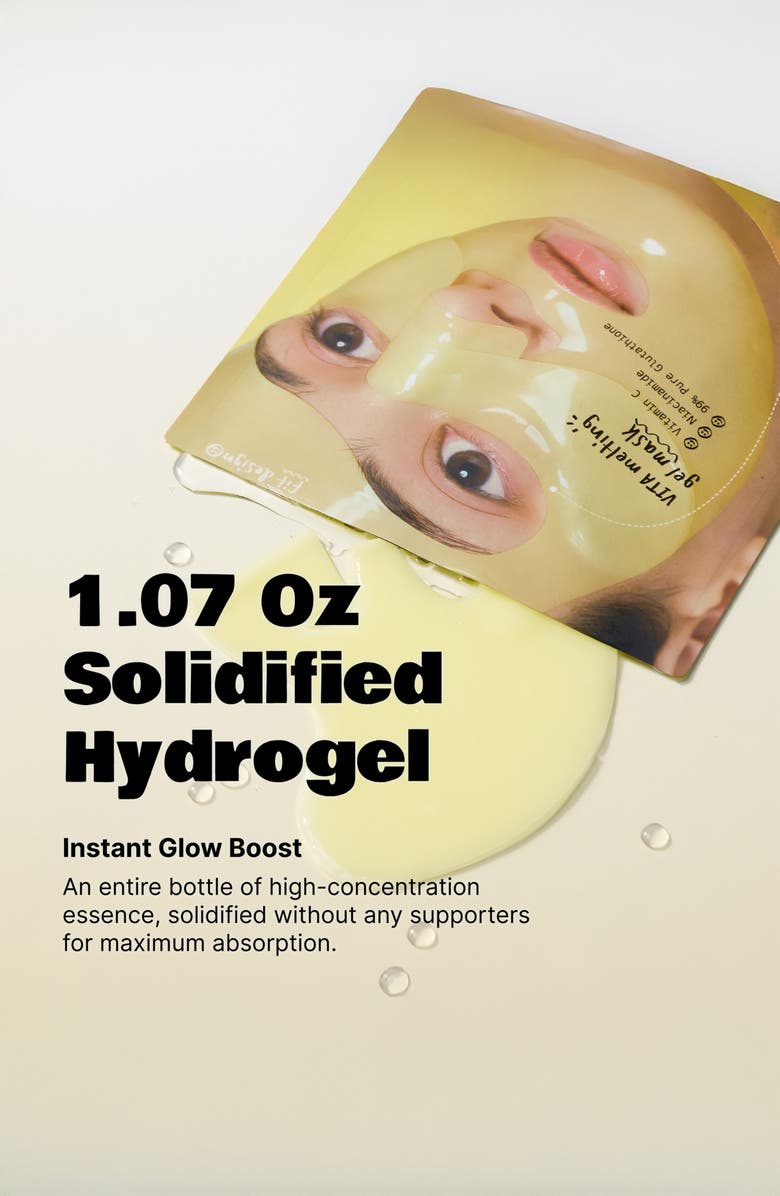 LALA Recipe Vita Melting Gel Mask Set of 4, Alternate, color, Yellow