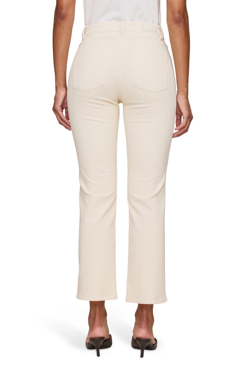 Patti High Waist Ankle Straight Leg Corduroy Jeans, Alternate, color, MANILLA