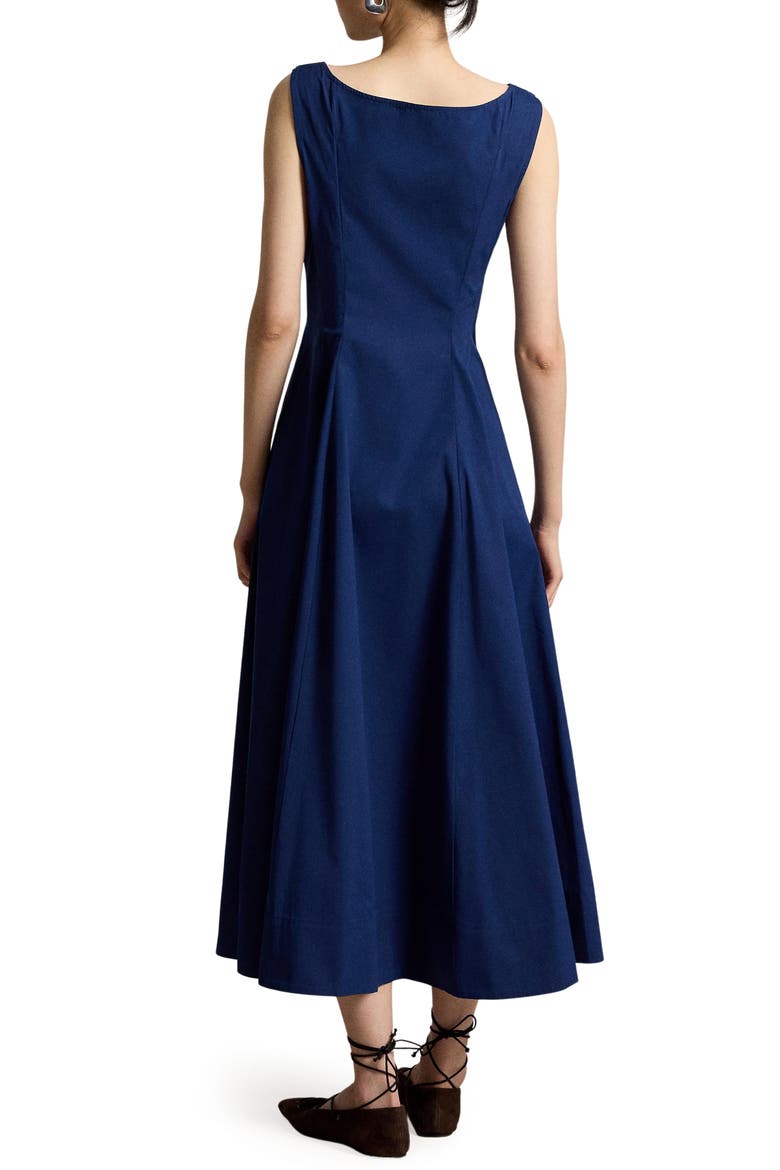 Sleeveless Paneled Cotton Shirtdress, Alternate, color, EAST SIDE ROYAL