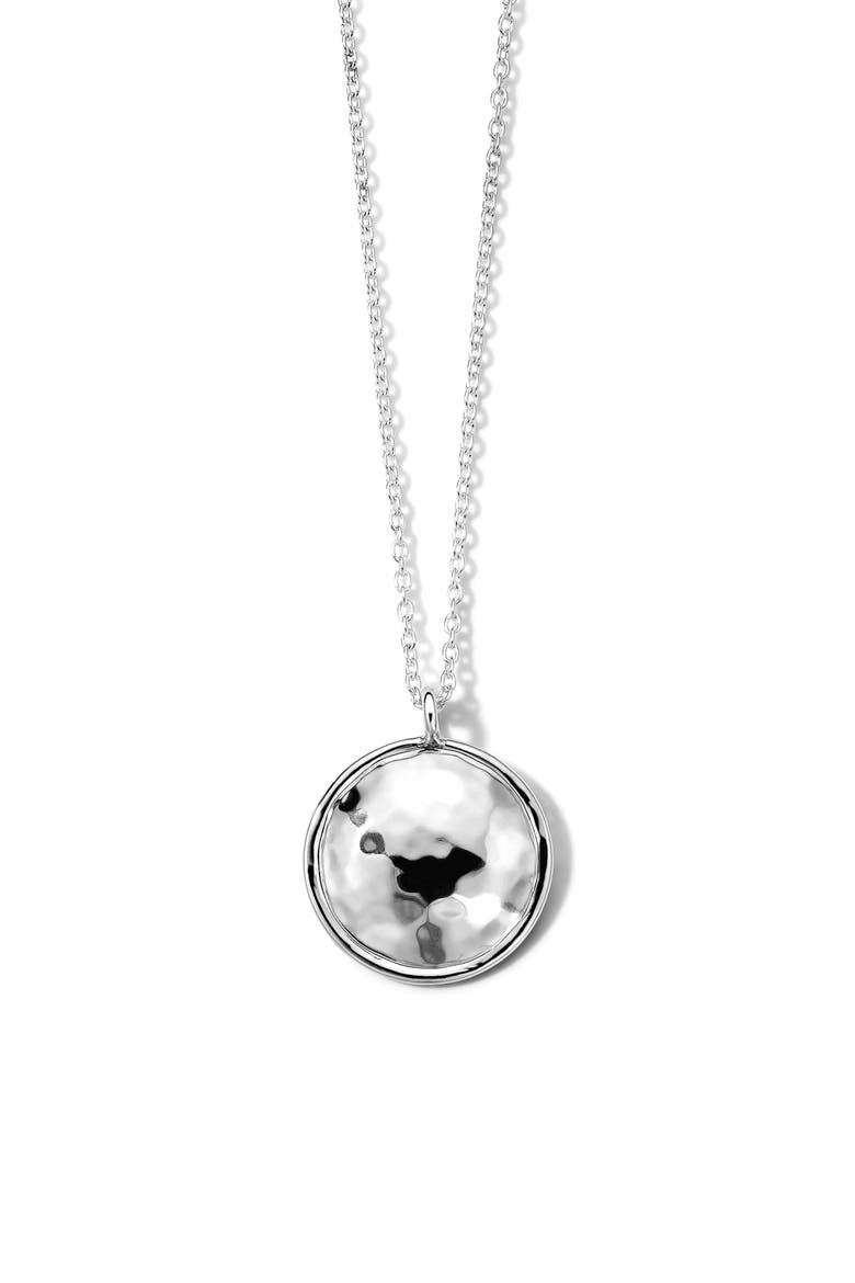 Classico Goddess Pendant Necklace, Main, color, STERLING SILVER