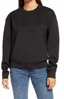 Scuba Crepe Boyfriend Sweatshirt