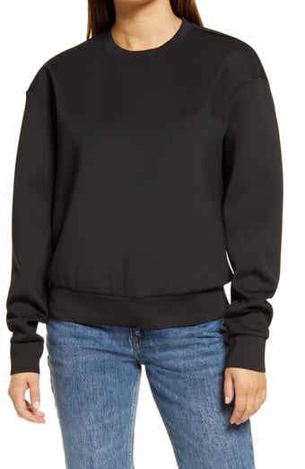 Scuba Crepe Boyfriend Sweatshirt