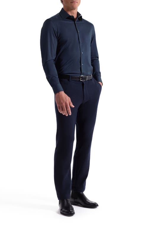 Bugatchi Jimmy Ooohcotton® Button-up Shirt In Blue