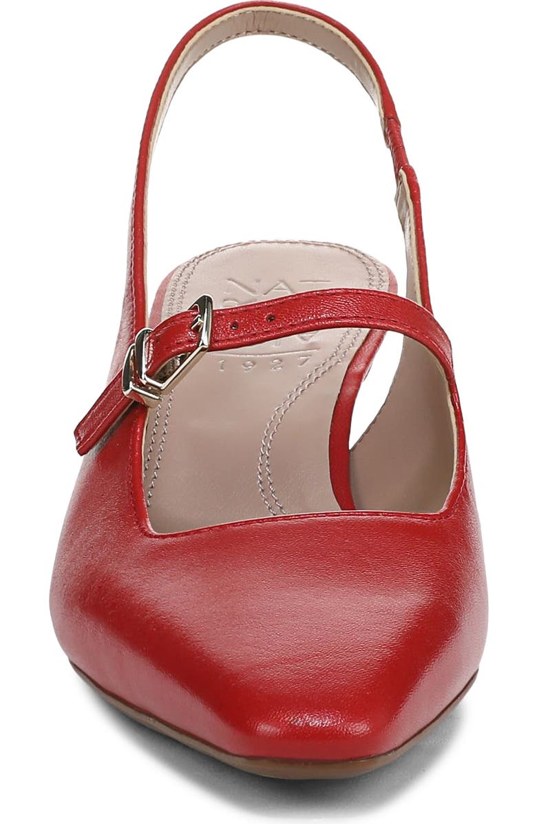 Naturalizer Gemini Slingback Mary Jane Kitten Heel Pump, Alternate, color, Red