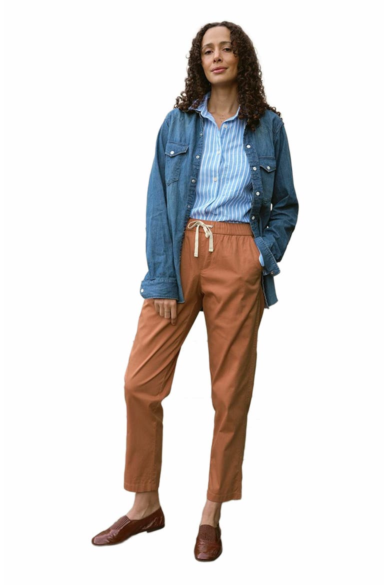 Organic Cotton Daily Twill Pant, Alternate, color, Ochre