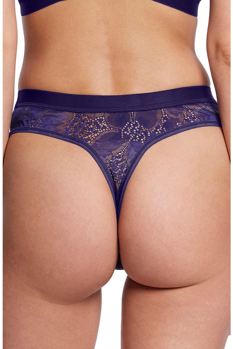 Tropical Storm High Waist Thong, Alternate, color, SUMMER RAIN