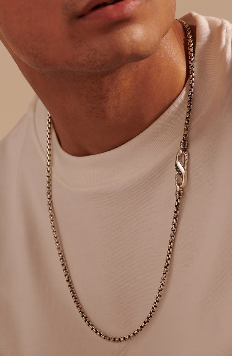 John Hardy Men's Classic Box Chain 4mm Necklace, Alternate, color,