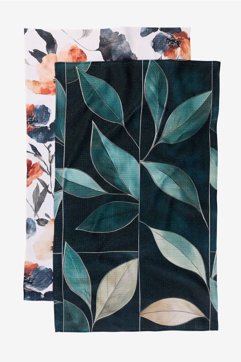 Kitchen Tea Towel Set, Main, color, Moody Organic