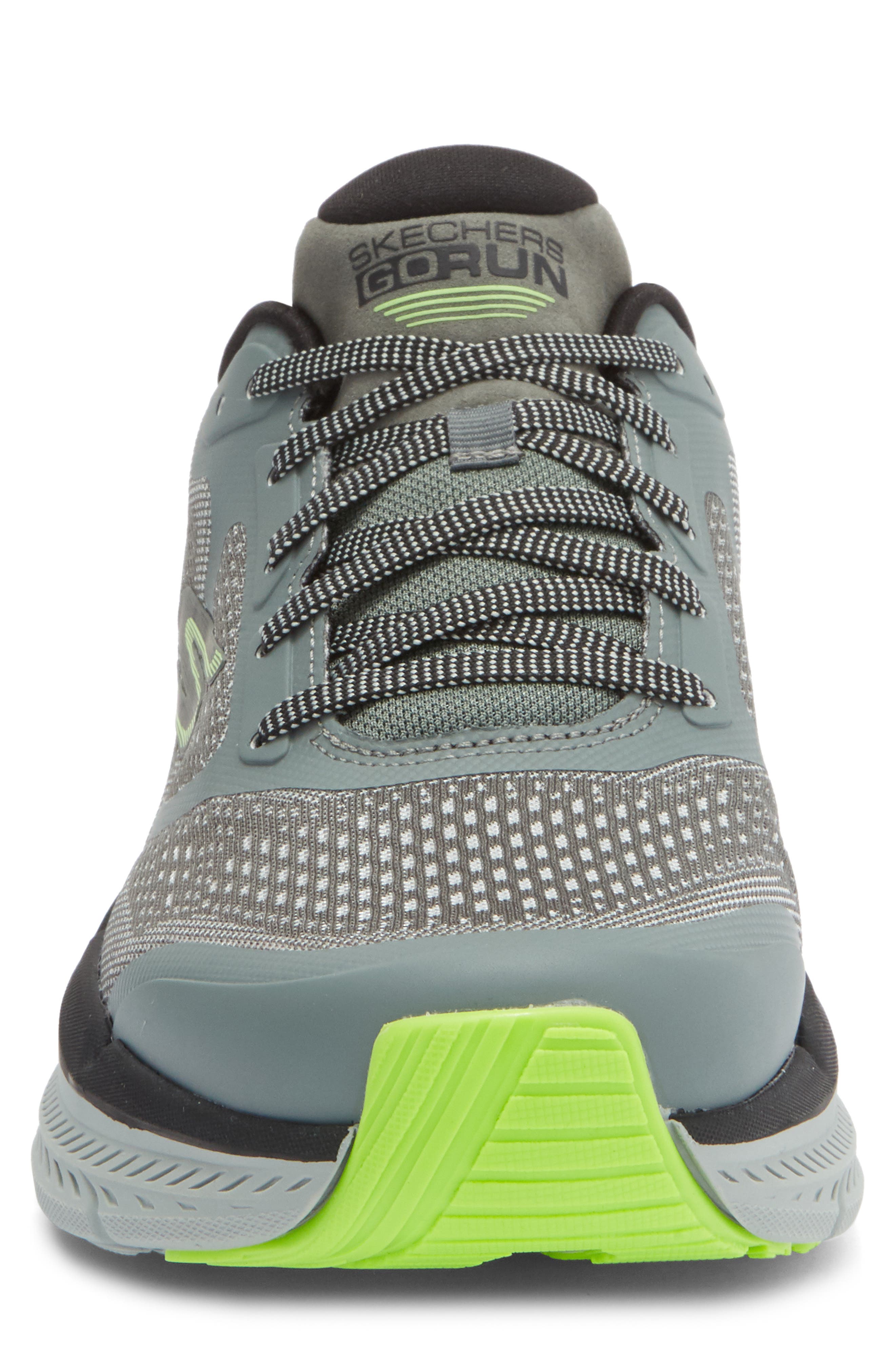 SKECHERS Max Cushioning Premier 2.0 - Vantage Running Shoe, Alternate, color, Grey/ Lime
