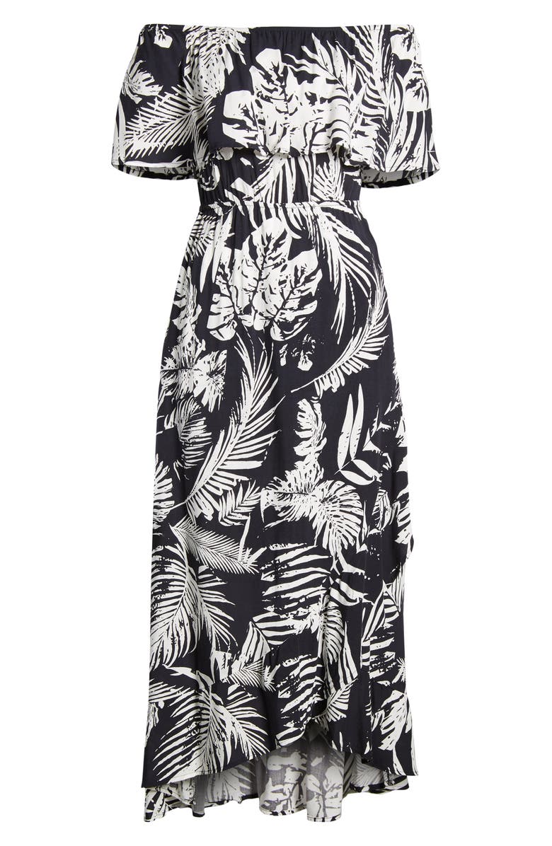 Lira Clothing Gardenia Off the Shoulder High/Low Dress, Alternate, color, 