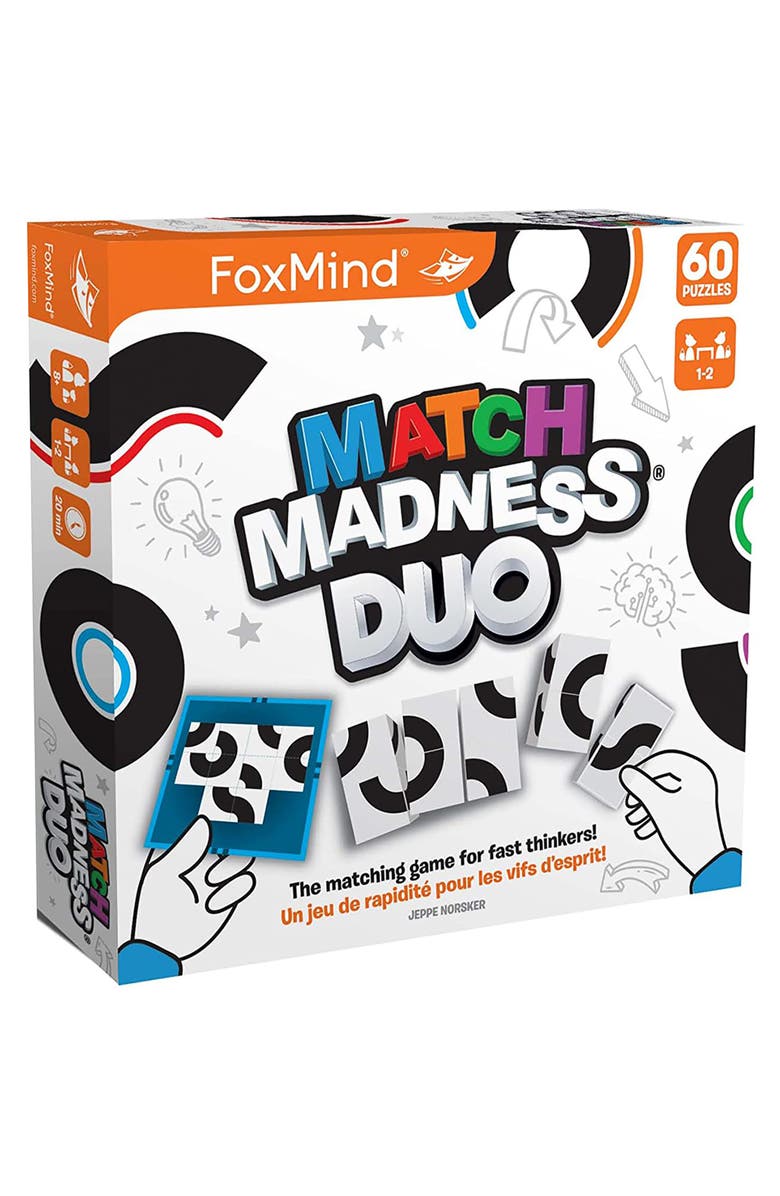 FoxMind Match Madness Duo Matching Game, Ages 8+, Main, color, Multicolored