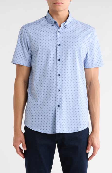 Brooklyn Brigade Polka Dot Short Sleeve Button-Up Shirt