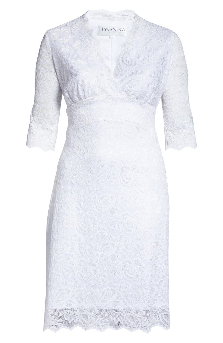 Kiyonna Lace Cocktail Dress, Alternate, color,