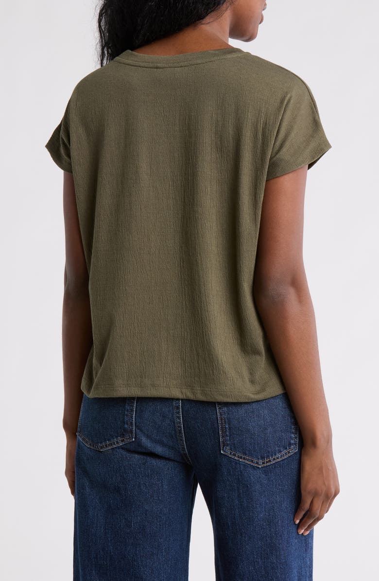 Bobeau Relaxed Drop Shoulder T-Shirt, Alternate, color, Olive